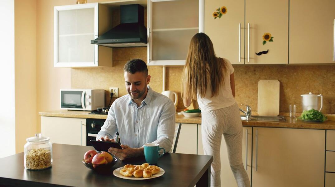 morning light in kitchen